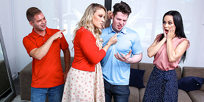 Crystal Rush and Charley Hart screwed by their stepsons