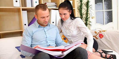 Playful Mya Dark's big cock scene