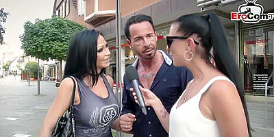 Strabenumfrage: Deutsches Paar Zeigt Moderatorin Wo Man Gut Im Freien Ficken Kann