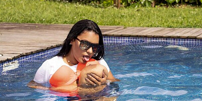 Latina Coochies featuring Kim Beltran's stripping sex