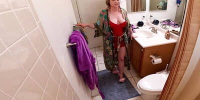 Stepmom shows him what she wants to do with his dick