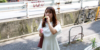 Cute Asian Girl Deliciously Sucks Cock On Her Knees