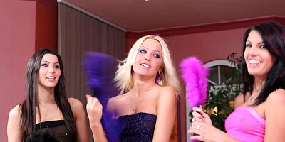 Naughty Sophie Moone and Cindy Hope's masturbation trailer