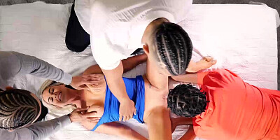 Multiple stiff cocks are ready to fuck Addyson James