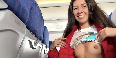 I Cant Wait and I Want to Jerking off His Cock Right on Plane Full of People...