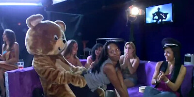 Femme fatale female at dancing scene