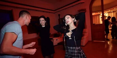 Swingers Club Party - Hardcore Sex with Horny Brunette