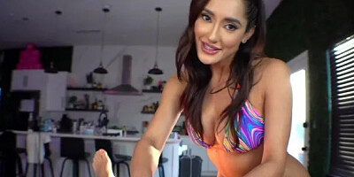 Gives Soft Handjob and Happy Ending to Big Dick