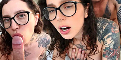 A Student is Pleasuring Her Friend while Her Boyfriend is Studying!