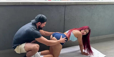 Fat Ass Redhead gets a New Personal Trainer
