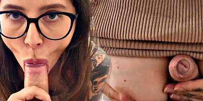 Tit Fucking Ended with Cum in Mouth!