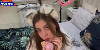 Slutty Cat Girl Tasted Masters Dick and Gave Her Pussy