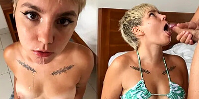 Oral Creampie Compilation 2 - Cumshot in Mouth, Cum Swallowing and Eating