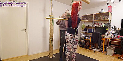 Girl On Her Tiptoes In Predicament! Tickling & More!