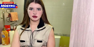 Deep Penetration into Tight Anal Hole of Sexy Plumber Girl