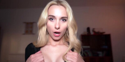 Blonde in sexy black belts Carla Cute penetrated in the doggy style