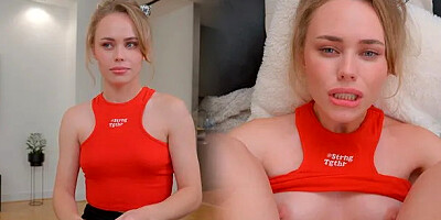 My Stepsister Practices Sucking on My Cock to Surprise Her Boyfriend