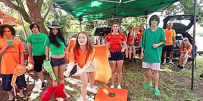College Girls Sky Wonderland & Katerina Deville Are Huge Football Fans & Dick Lovers
