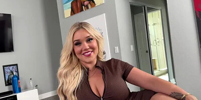 Tatted Up Thic Big Booty Blonde Bombshell Step Sis finally Gives Up the Pussy...