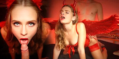 On Halloween Night I Accidentally Summoned a Lust Demon and She Fucked My Ste...