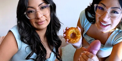 step Bro, Please Glaze My Donut with Your Cum - Cami Strella X Lev Lieben