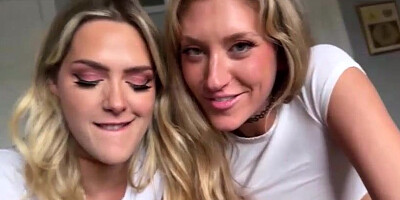 Lesbian Step Sisters Savvy Suxx Addison Vodka Experiment with Penis