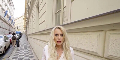 Cheating blonde is going to fuck a younger cock again