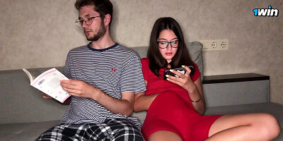 Horny Stepsister Couldnt Resist and Masturbating in Front of Stepbrother! I P...