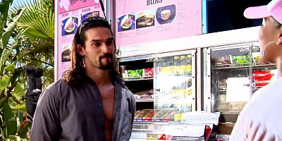 Emy Reyes sucks hard cock outside and gets banged in public