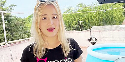 Sexy Blonde Is Taken By Stranger And She Thanks Him By Getting Fucked