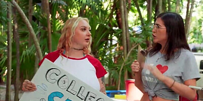 Submissive blonde girl gets her wet pussy banged silly