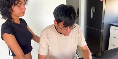 Little Stepsister has to Pay for Her New Cell Phone with Hard Sex with Her Ol...