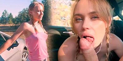 Fucking My Stepsisters Pussy in Nature because I got a Hard-on at the Sight ...