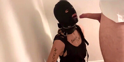 gorge profonde pipe et gifle a ma chienne