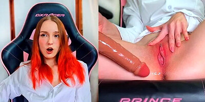 Naughty Student Masturbating to Orgasm while Online Classes