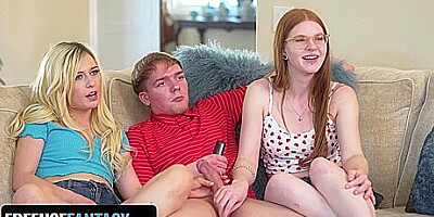 Freeuse Fantasy In This Stud Fucks His Two Beautiful Roommates All Around The House