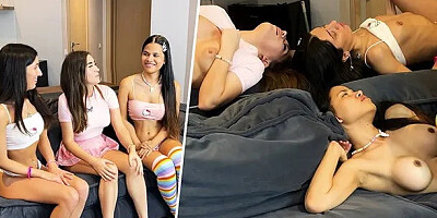 Three Girls, One Crazy Night: My Wild College Orgy Sex Party