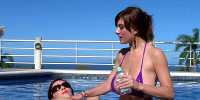 Big Tit Skinny Dip: Lana Ivans & Valory Irene