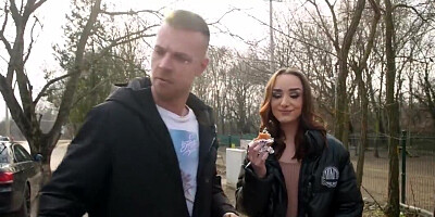 Hungarian hottie finds a way to get fucked like a whore