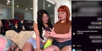 Lesbian Besties Fuck Random Guy from Ig Dms and He Sluts Them Out - Cami Stre...