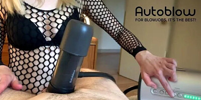 Cock gets a Good Milking by Vacuglide Autoblow Machine