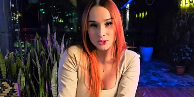 Colombian Teen has Risky Public Sex with Stranger in a Restaurant Bathroom!