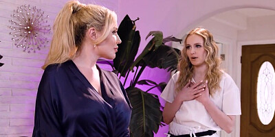 Scissoring lust with two horny ladies who get off