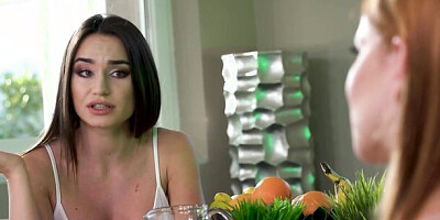 Step Mom Kiara Lord Serves Breakfast and Gets Breast Fondled by Her Stepson