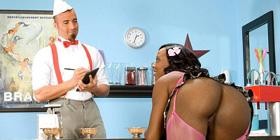 Straight hair movie with fairytale Kiki Carter from Ebony Thots