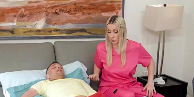 Sensational blondie wants his dick in her fuckhole