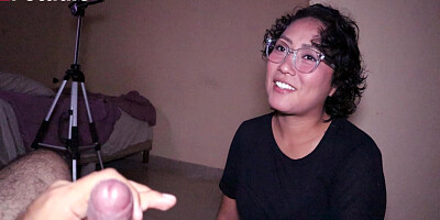 Stepsisters Dafri Gives Me A Sensual Blowjob She Is Very Slutty
