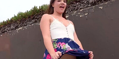 Alison Rey is into public flashing and getting fucked