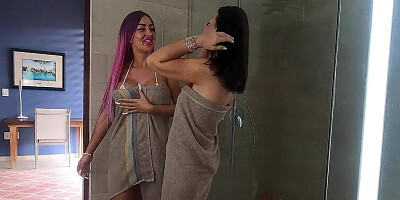 Ashley Dark in a German lesbian fuck scene with fingering