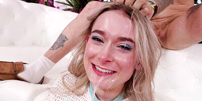 Blonde Babe Thea Summers Milks a Rough Dick Dry!